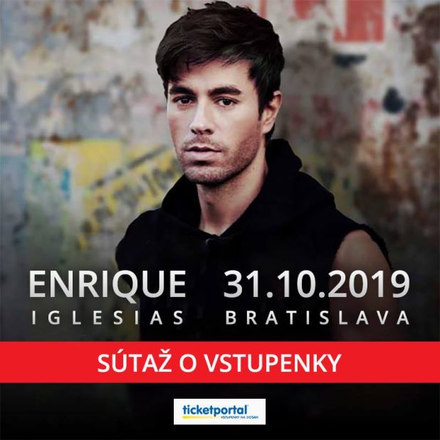 súťaž o lístky na koncert speváka ENRIQE IGLESIAS
